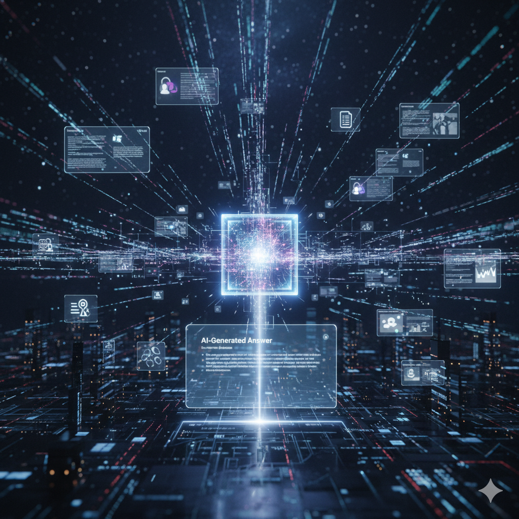 AI synthesising content